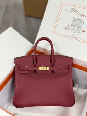 cheap quality Hermes Birkin 25 Swift Bordeaux